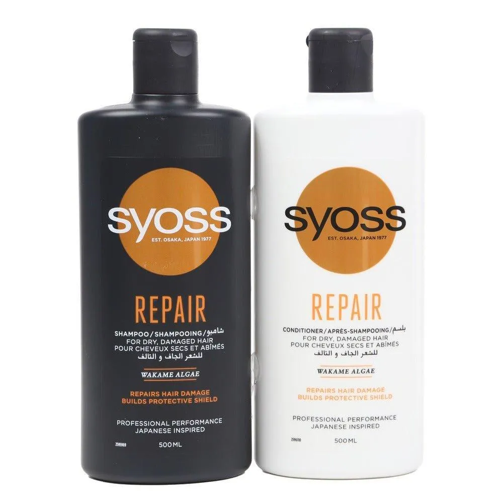 Syoss Repair Shampoo   Conditioner Combo Pack- 500ml 500ml