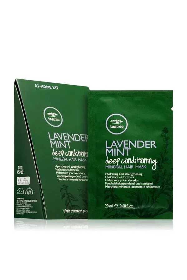 Tea Tree Lavender Mint Deep Conditioning Mineral Hair Mask 6x20ml
