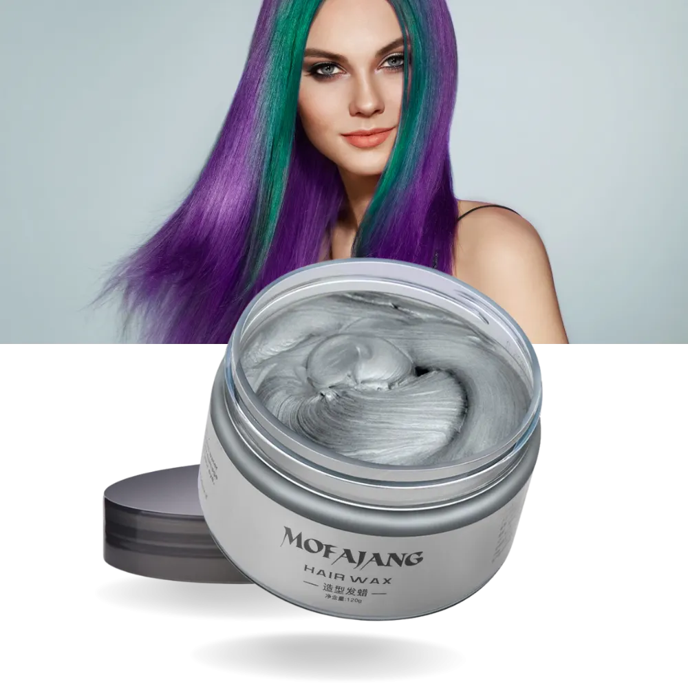 Temporary Vibrant Hair Wax Coloring