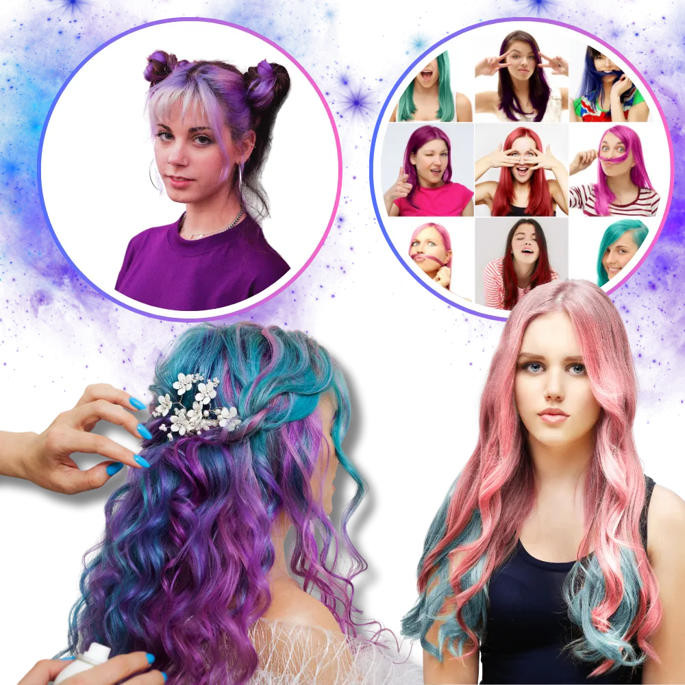 Temporary Vibrant Hair Wax Coloring