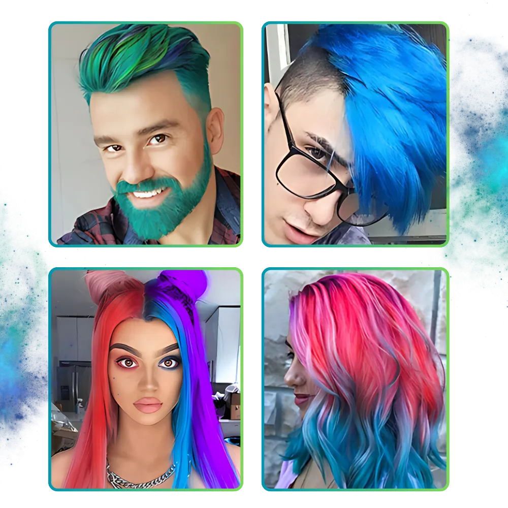 Temporary Vibrant Hair Wax Coloring