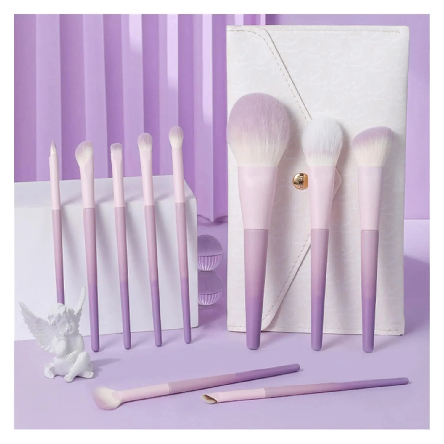 Ten Makeup Brush Set Eyeshadow Brush Soft Loose Powder Blush Highlight Brush Full Set