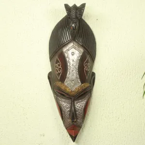 The Earth is Potent Artisan Carved Authentic African Mask from Ghana