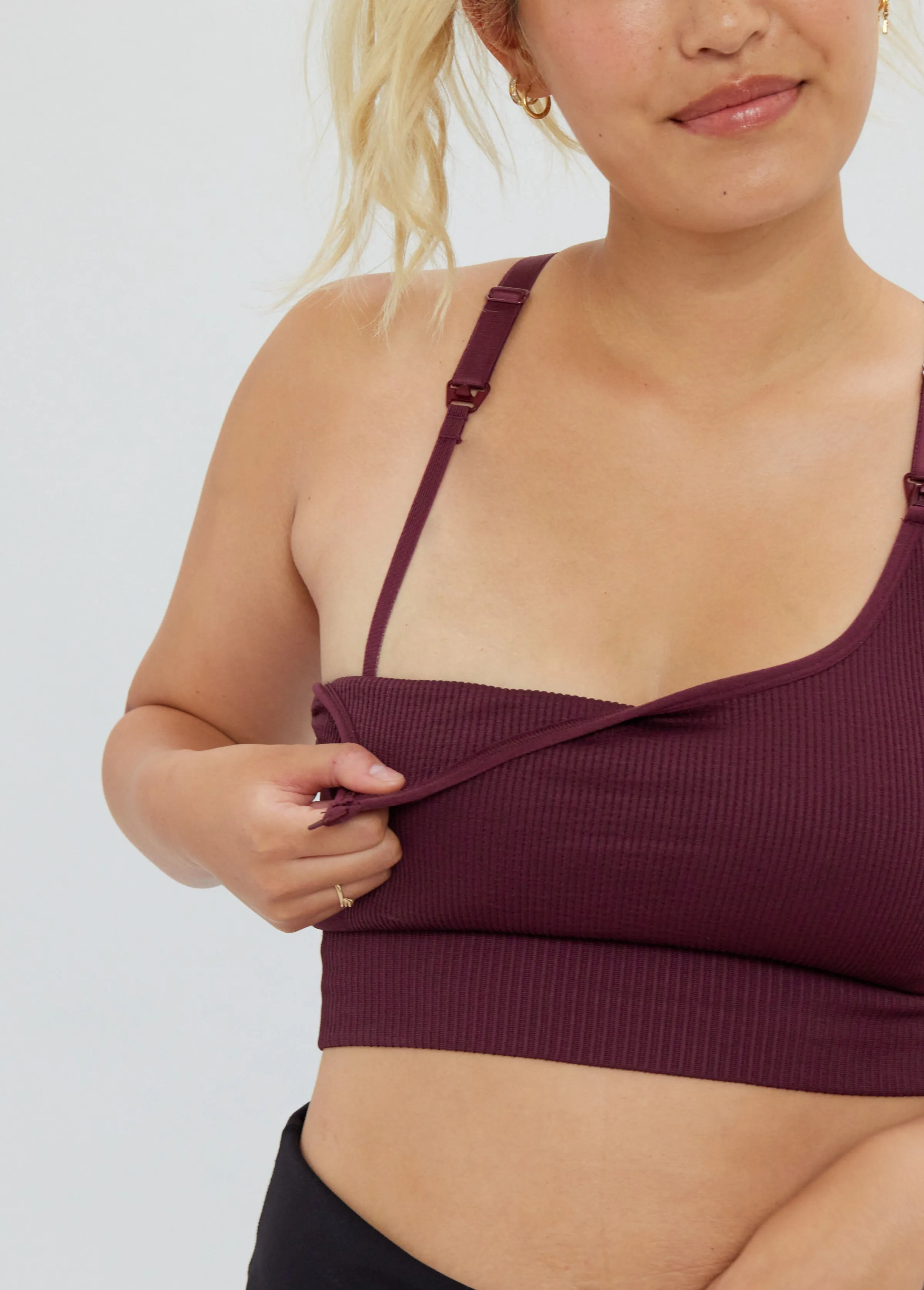The Nursing   Maternity Sports Bra