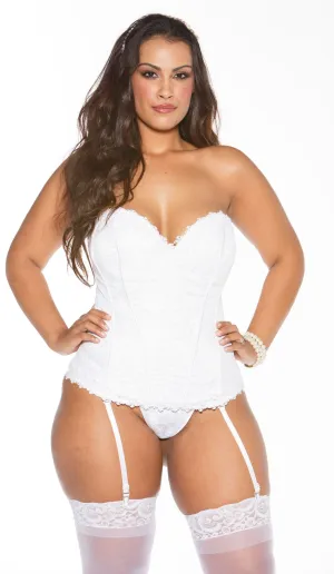 The Ultimate Plus Size Lace Corset in Black or White