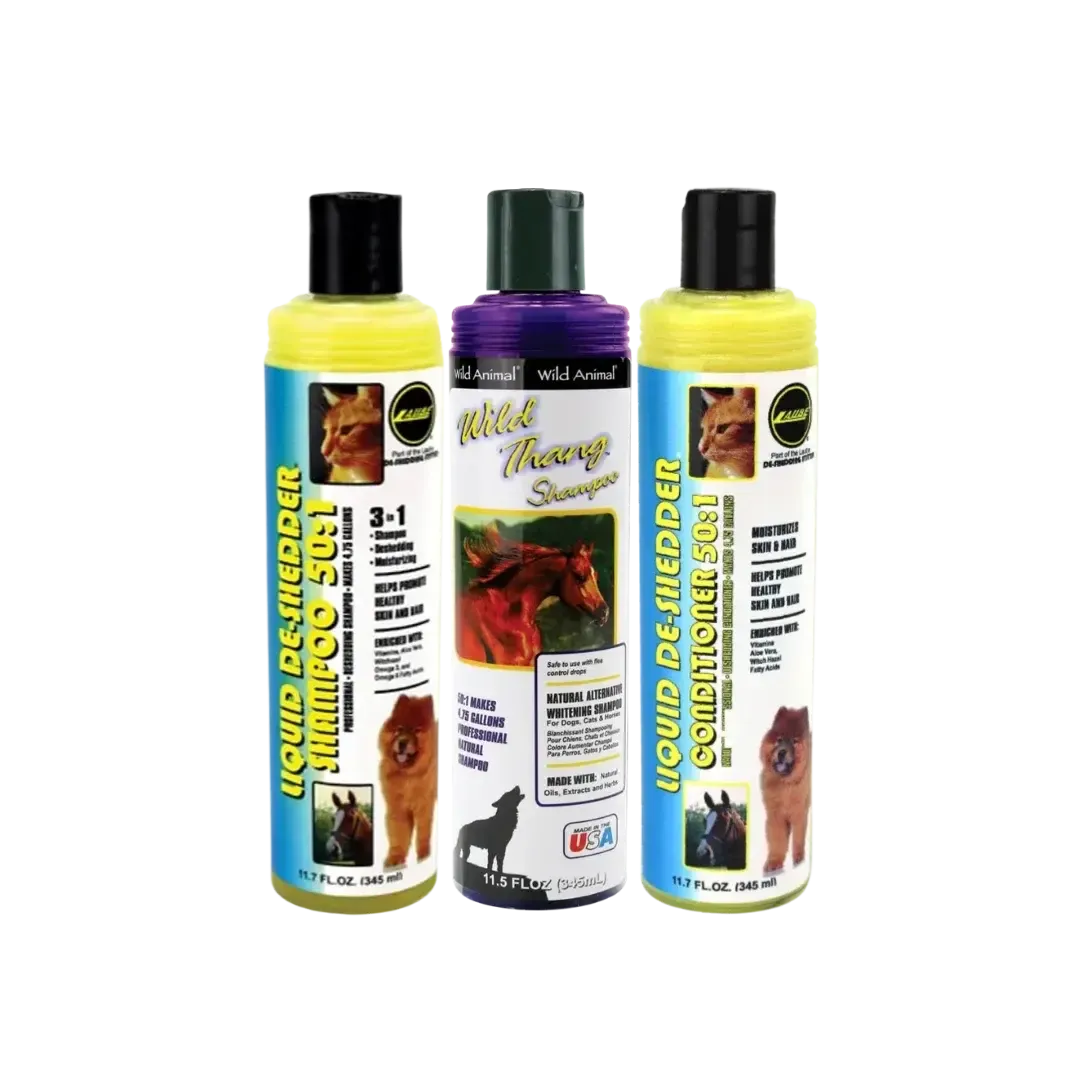 Three Shampoo and Conditioner Set 11oz by Wild Animal