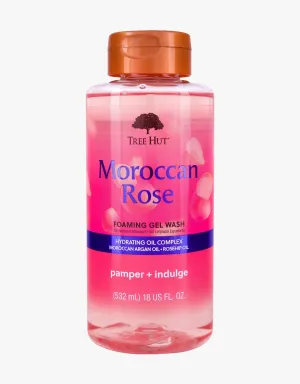 TREE HUT moroccan rose foaming gel wash hydrating oil complex moroccan argan oil   rosehip oil