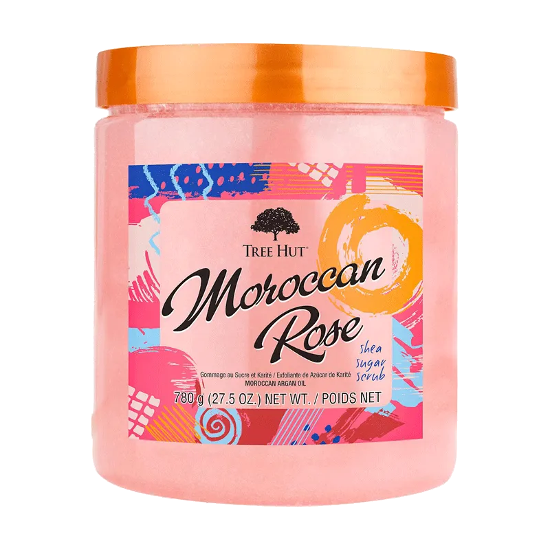 TREE HUT Shea Sugar Scrub Moroccan Rose سكراب الجسم بالازهار المغربية