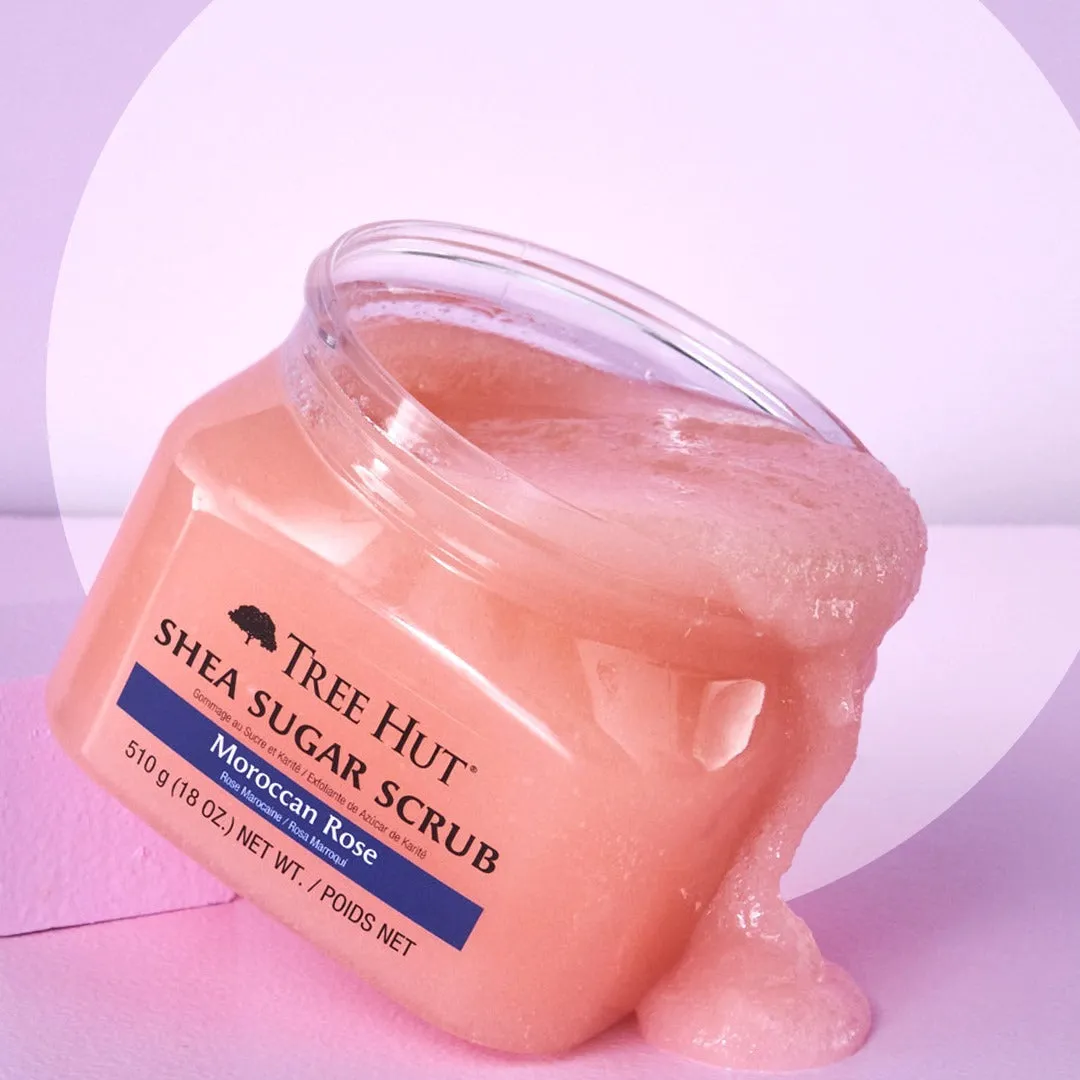 TREE HUT Shea Sugar Scrub Moroccan Rose سكراب الجسم بالازهار المغربية