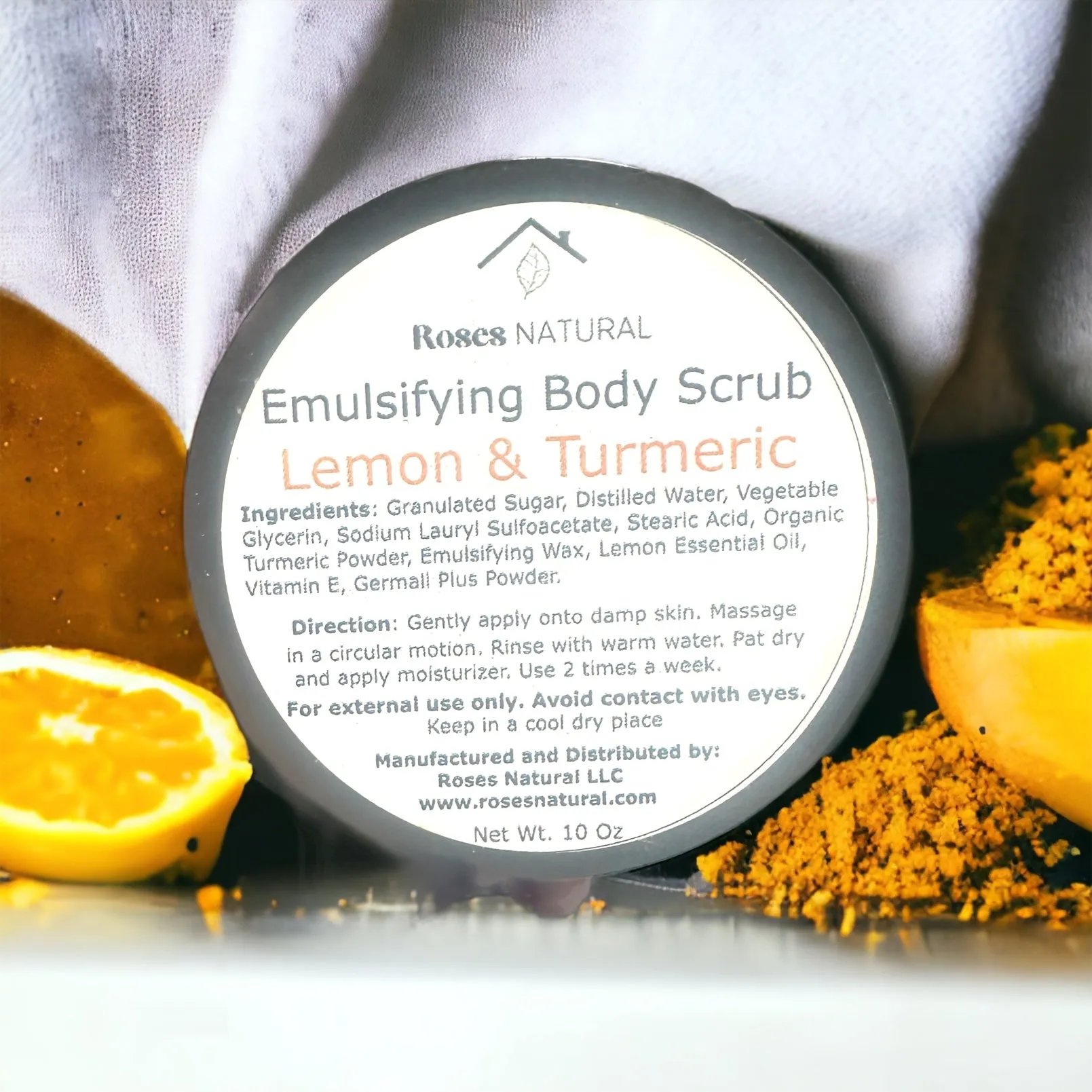 Turmeric   Lemon Emulsifying Body Scrub
