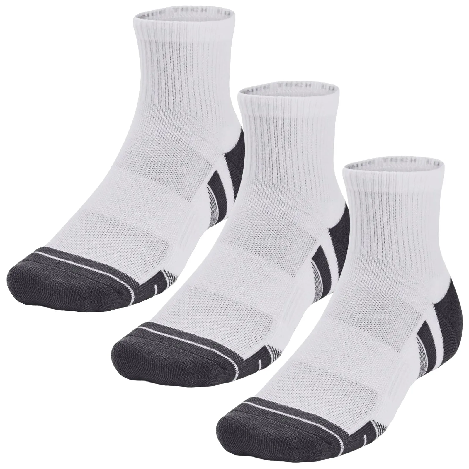 Under Armour Performance Tech Quarter Socks (3 Pairs)