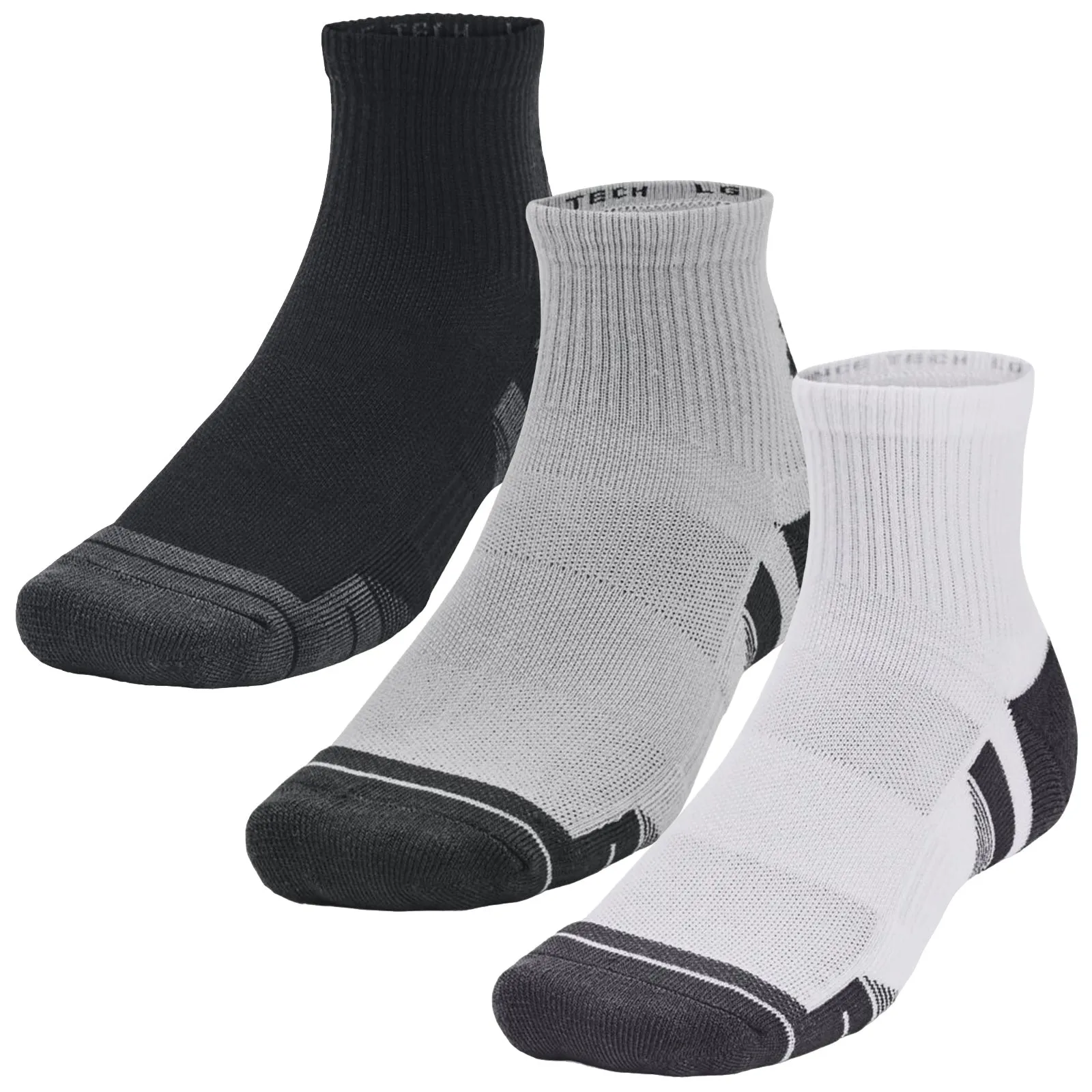 Under Armour Performance Tech Quarter Socks (3 Pairs)