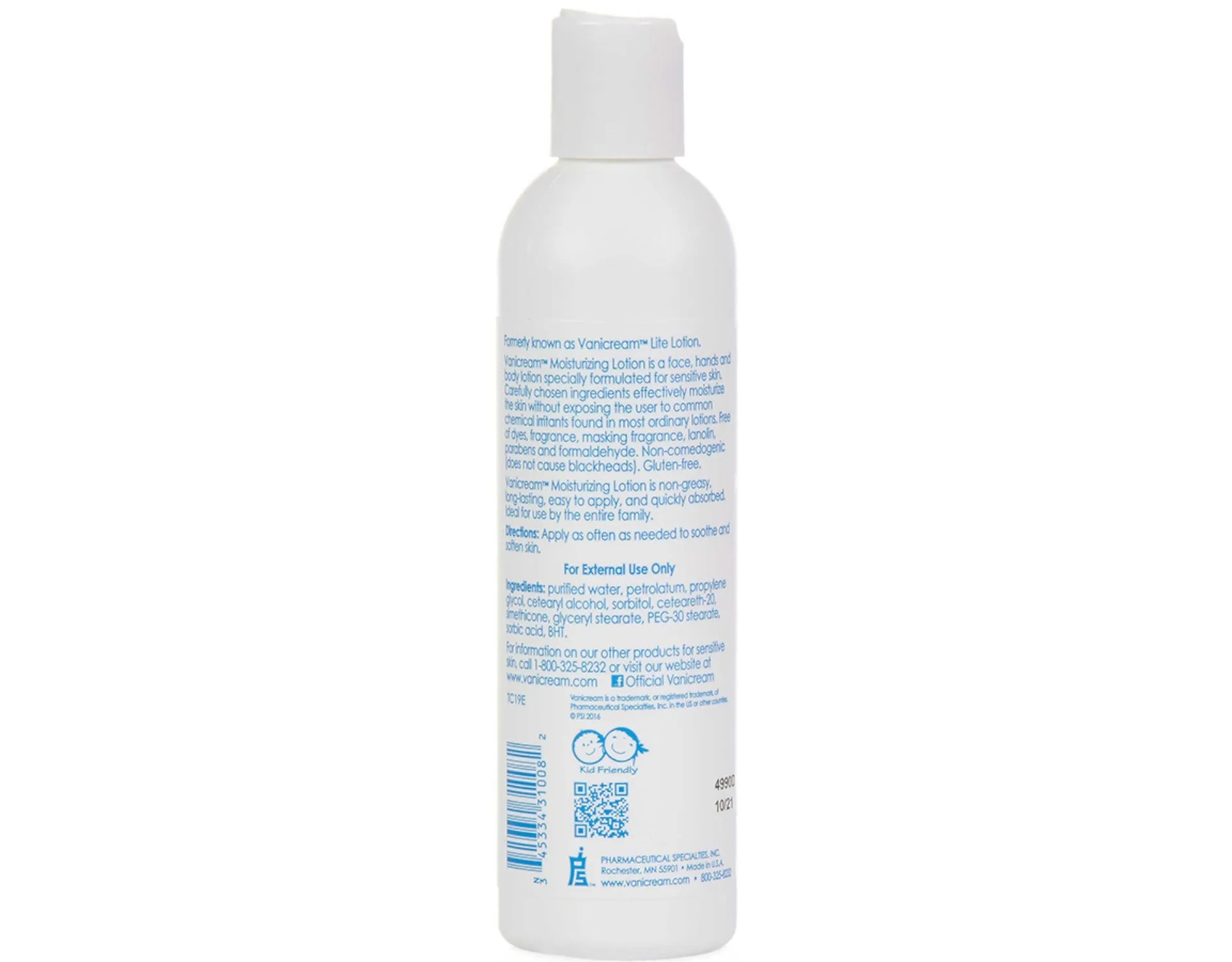 Vanicream Moisturizing Lotion for Sensitive Skin, 8 fl oz, Pack of 3
