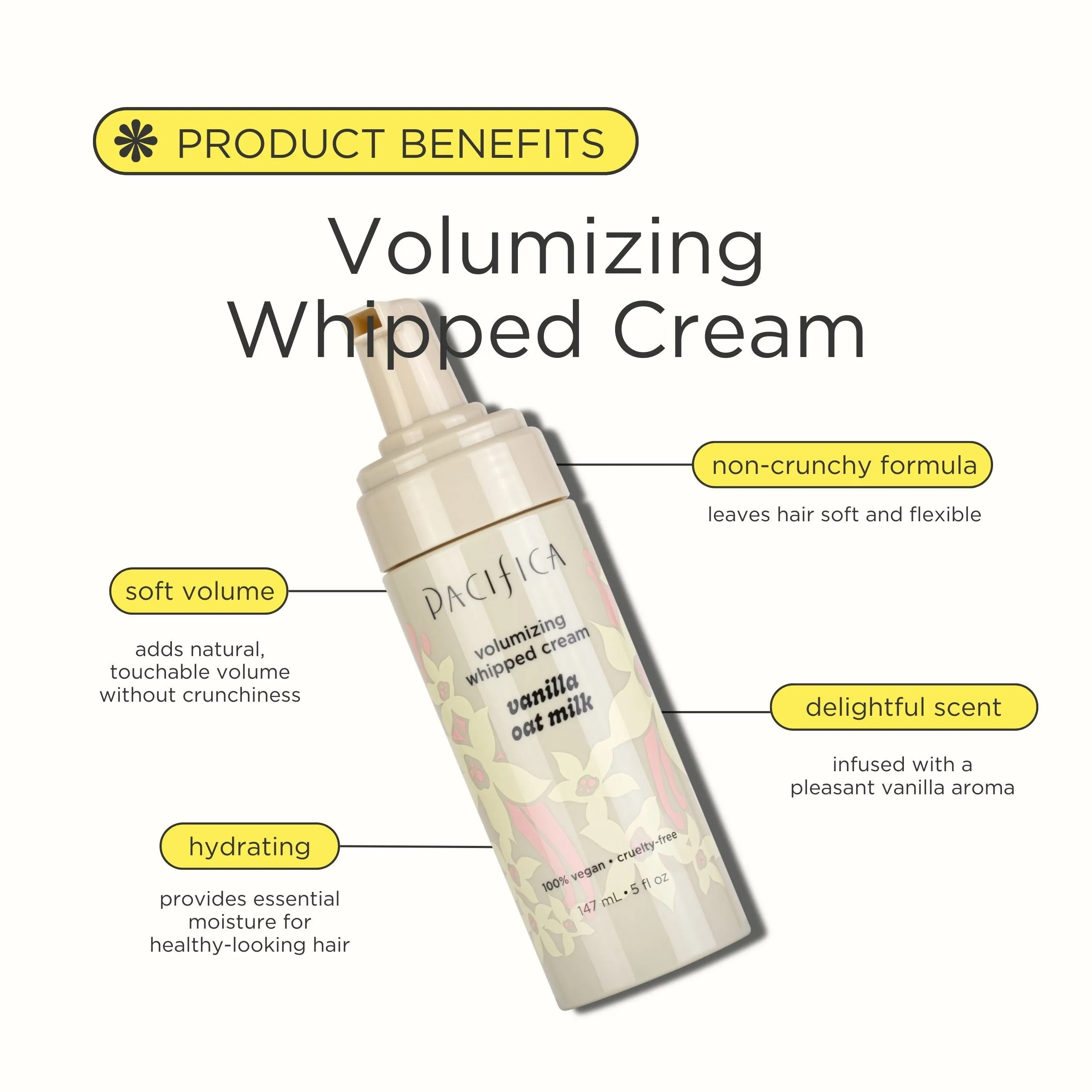 Vanilla Oat Milk Volumizing Mousse