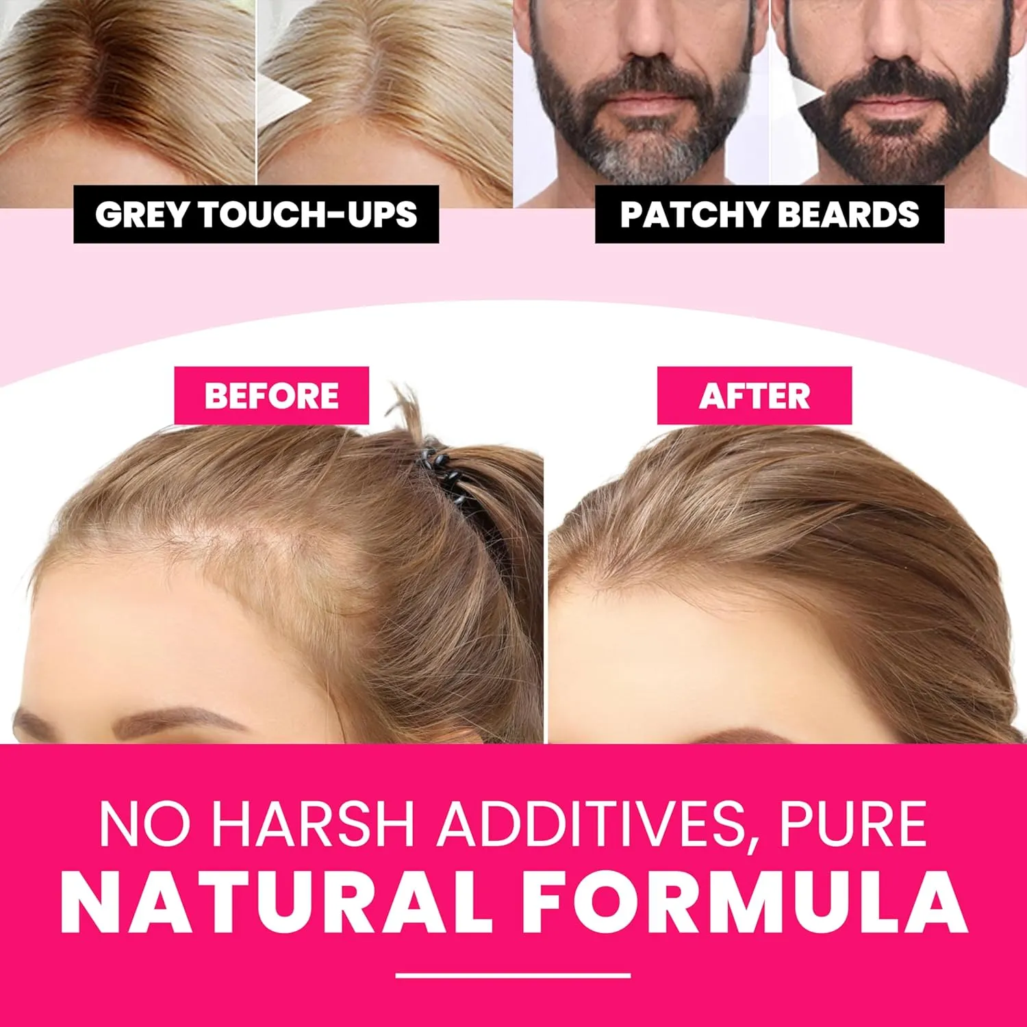 VELO Hairline PowderMEDIUM BROWN Hair Root Touch Up Powder for Women & MenInstantly Covers Gray Hair, Thinning Hair & Bald SpotsSweatproof Root Cover UpPuff & Mirror Compact, 13 Shades