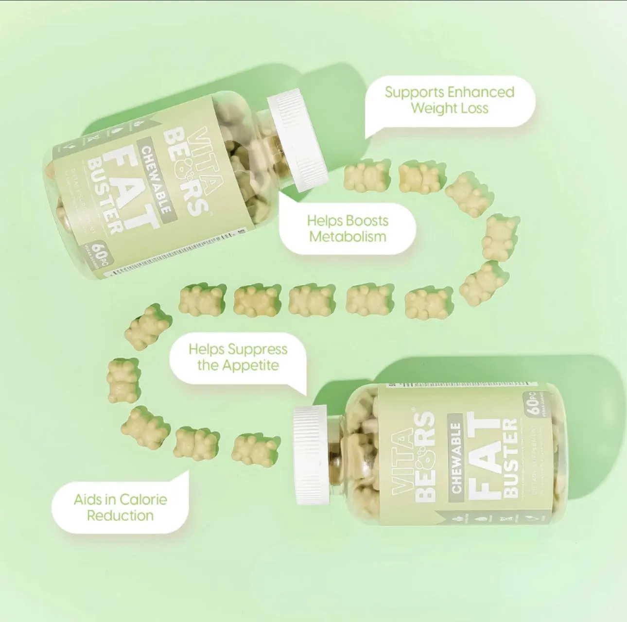 Vita Bears - FAT BUSTER ( Green )