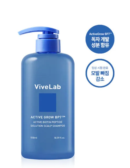 ViveLab Active Biotin Peptide Solution Scalp Shampoo 550ml Anti-Hair Loss