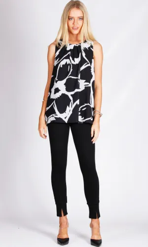 VS7140TB Neck Gather Sleeveless Top (Pack)