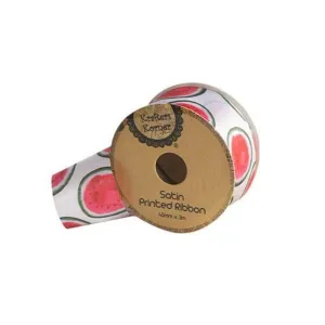 Watermelon Print Ribbon - 40mm x 3m
