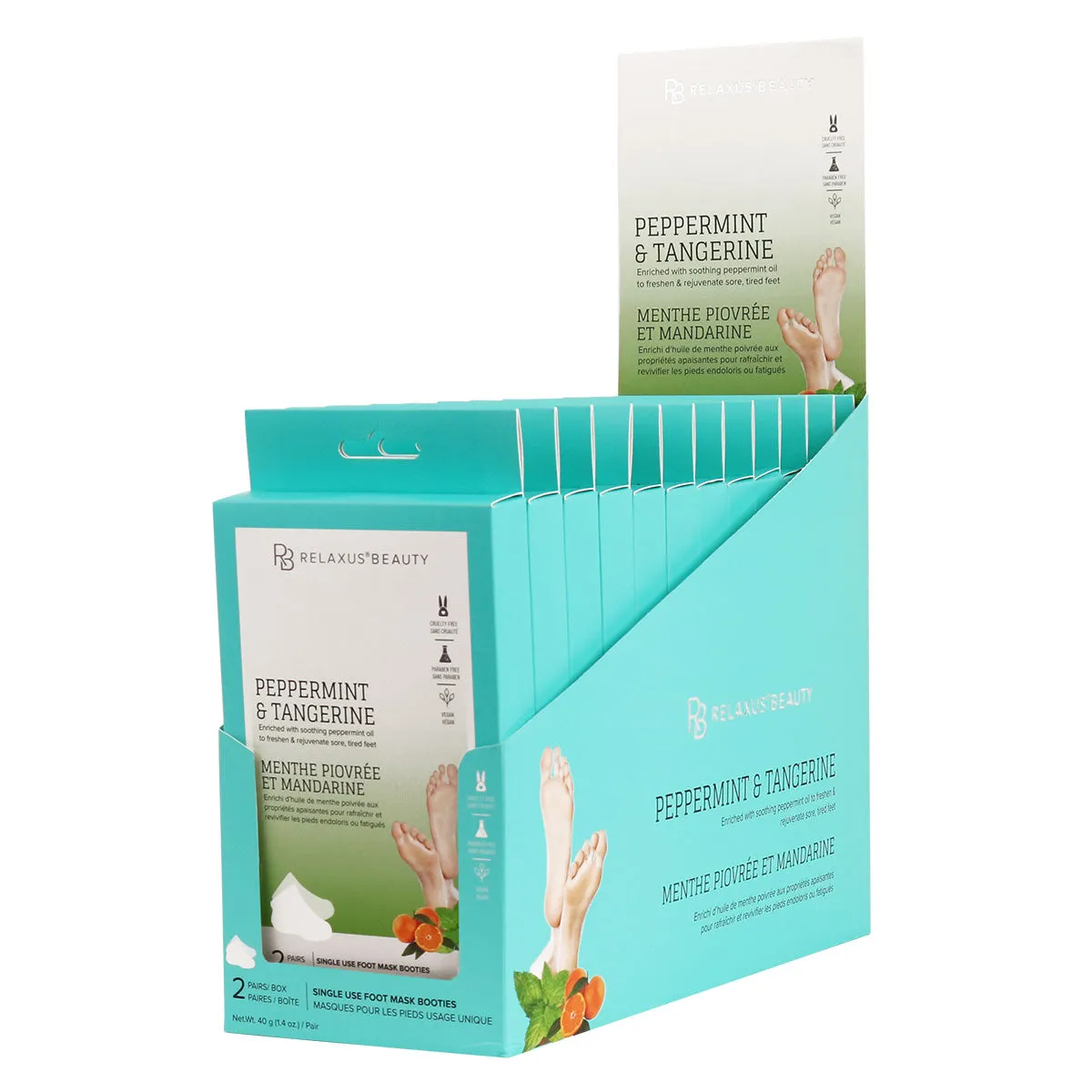 Wholesale Peppermint & Tangerine Foot Treatment (2-Pack) - Displayer of 12