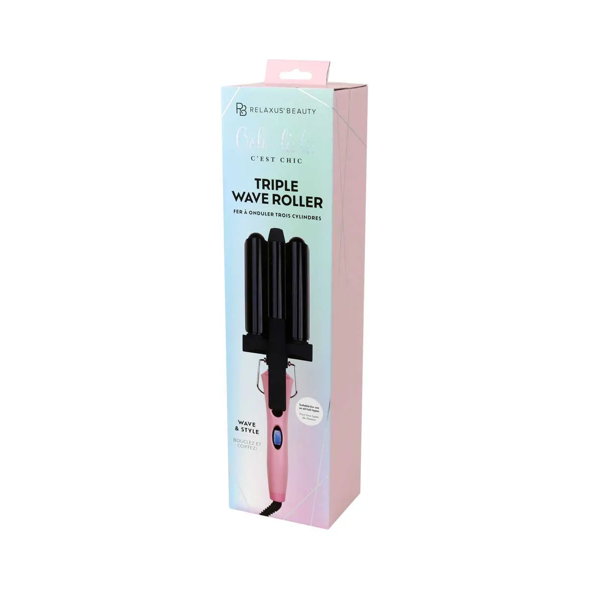 Wholesale Pink Blush Triple Wave Roller