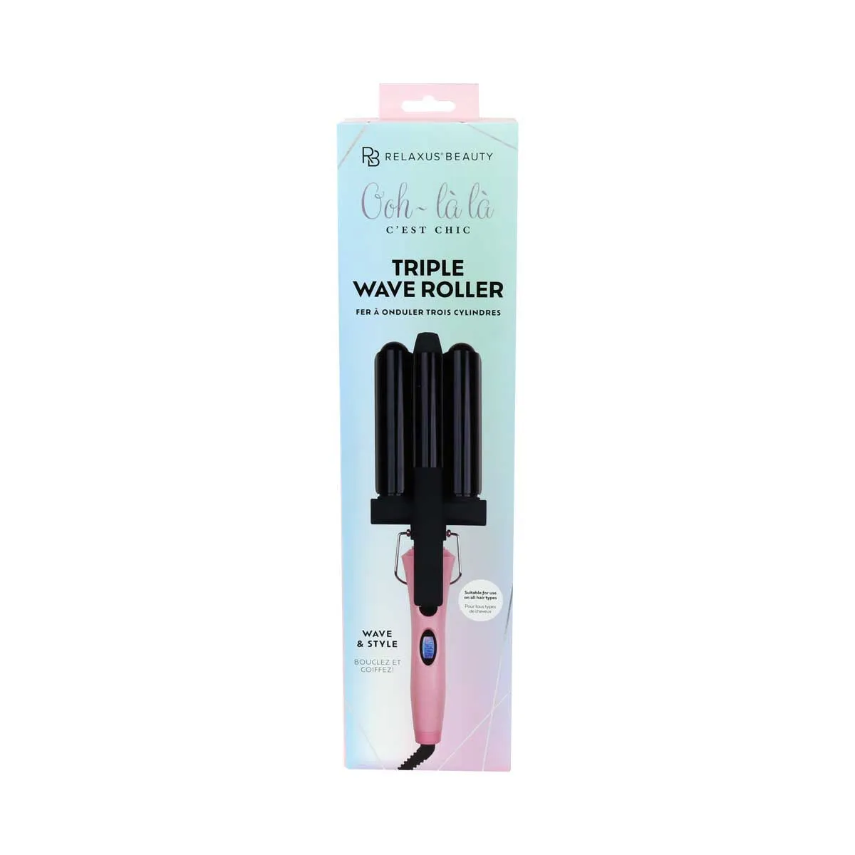 Wholesale Pink Blush Triple Wave Roller