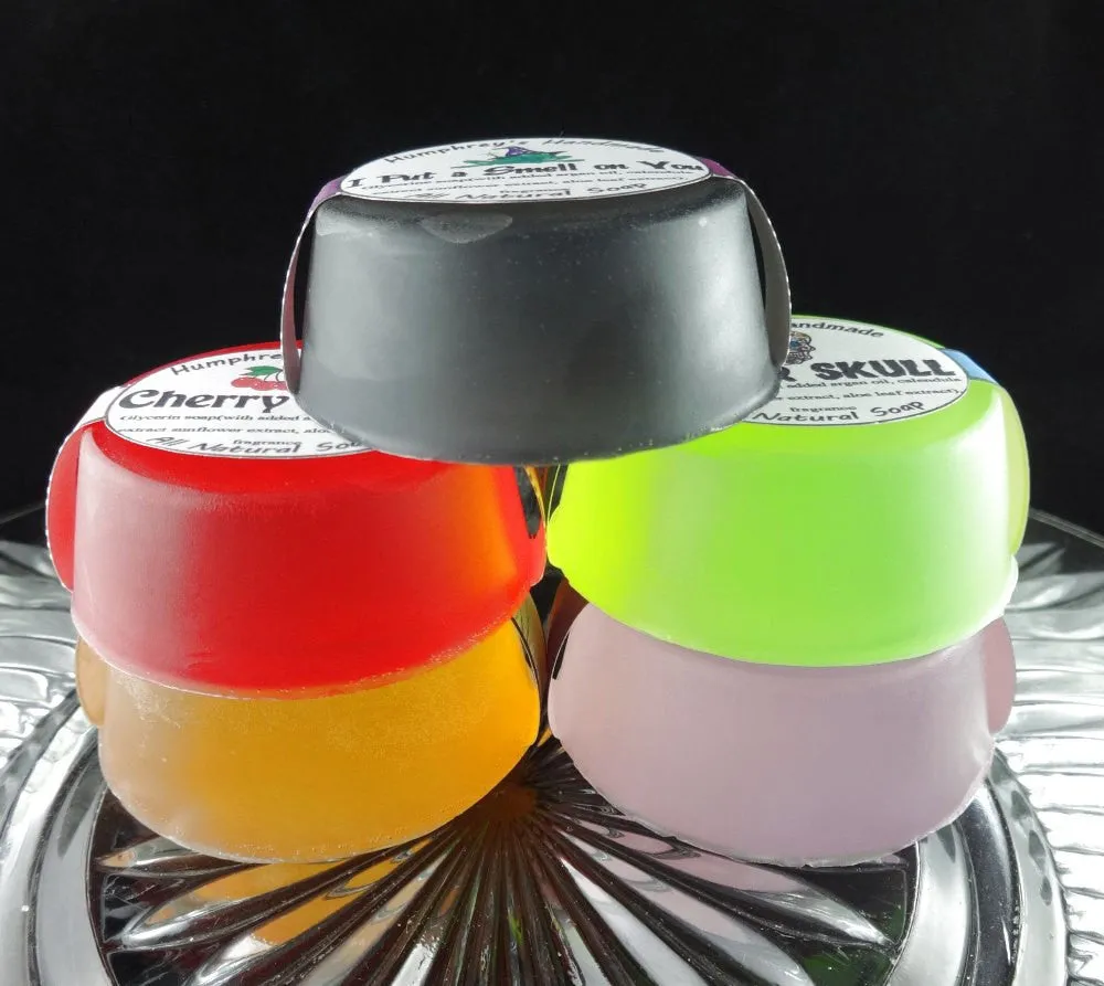 WILL O WISP Soap | Women's Glycerin Soap | Mango | Strawberries | Grapefruit | Freesia | Amber | Shave Soap