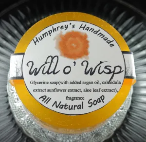 WILL O WISP Soap | Women's Glycerin Soap | Mango | Strawberries | Grapefruit | Freesia | Amber | Shave Soap