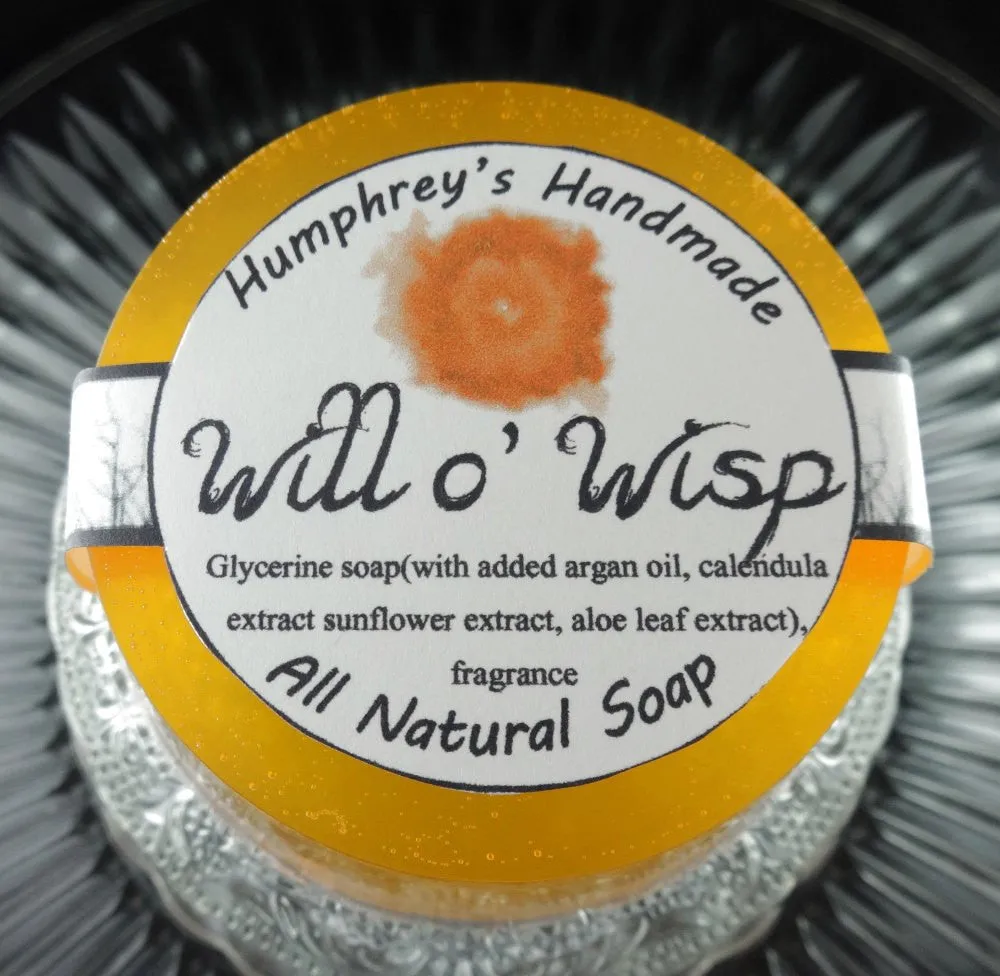 WILL O WISP Soap | Women's Glycerin Soap | Mango | Strawberries | Grapefruit | Freesia | Amber | Shave Soap