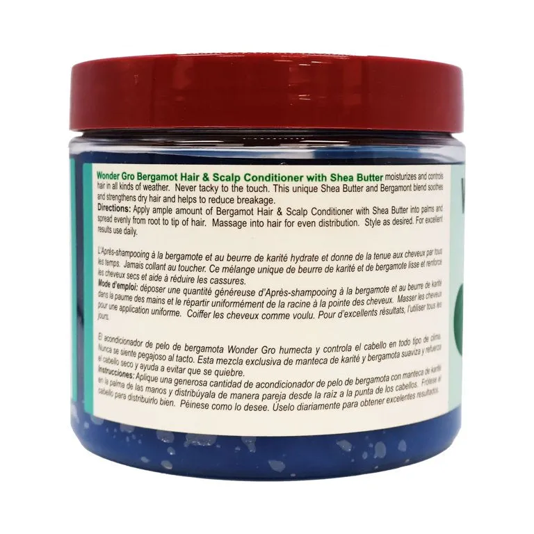 Wonder Gro Bergamot With Shea Butter Hair And Scalp Conditioner 340g
