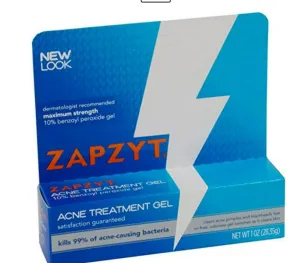 Zapzyt Acne Treatment Gel 10% Benzoyl Peroxide Gel 1 Oz